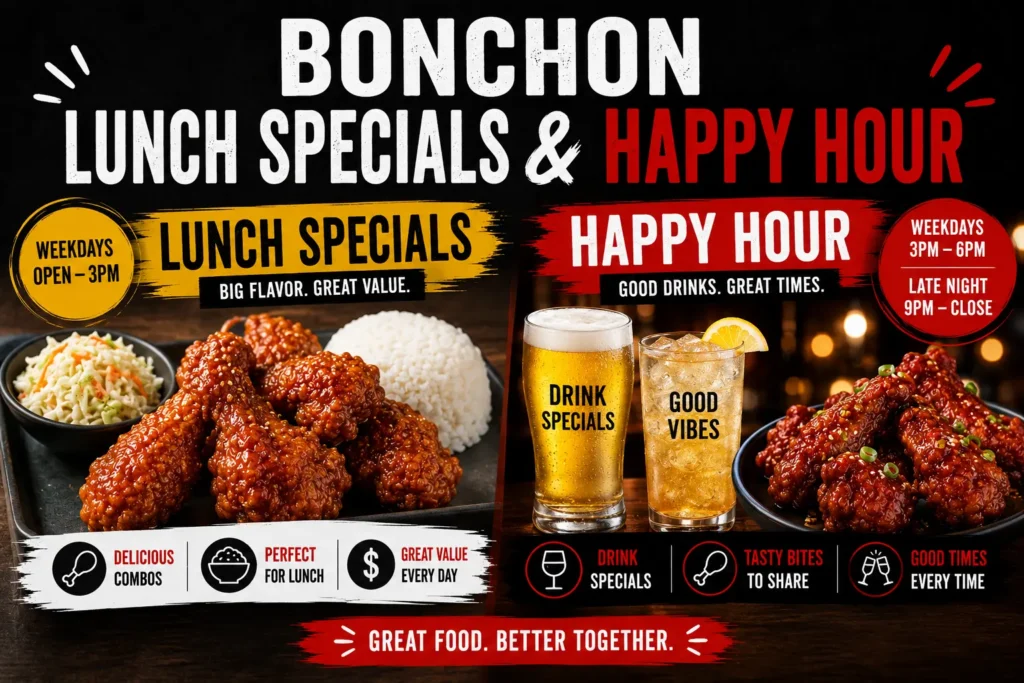 bonchon lunch special deal