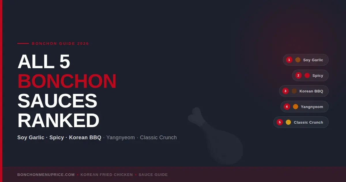 bonchon sauces ranked