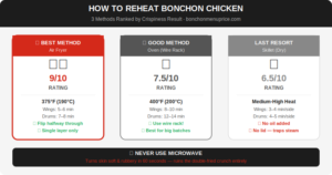 3 methods for reheating baonchon chicken