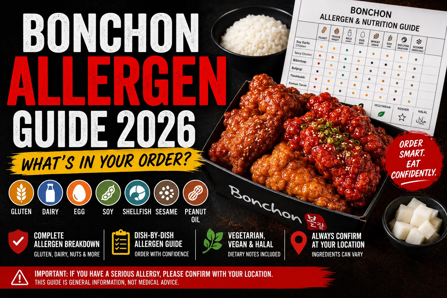 Bonchon Allergen Guide