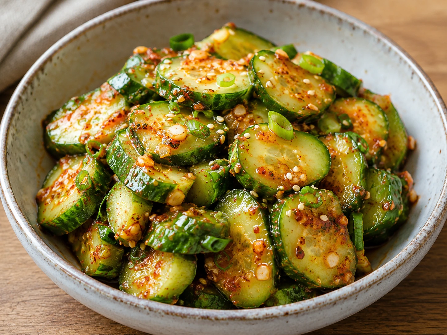 bonchon Korean cucumber salad