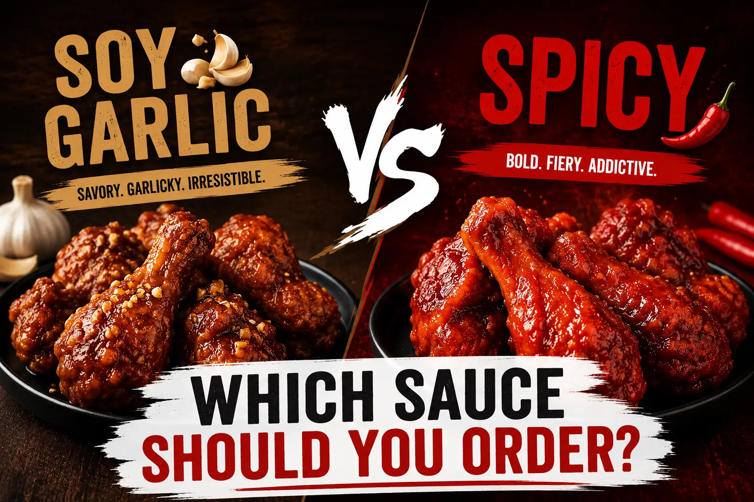 bonchon soye garlic vs spicy