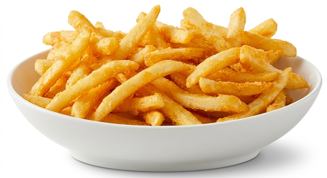 Bonchon french fries — medium-cut potatoes fried golden and lightly salted