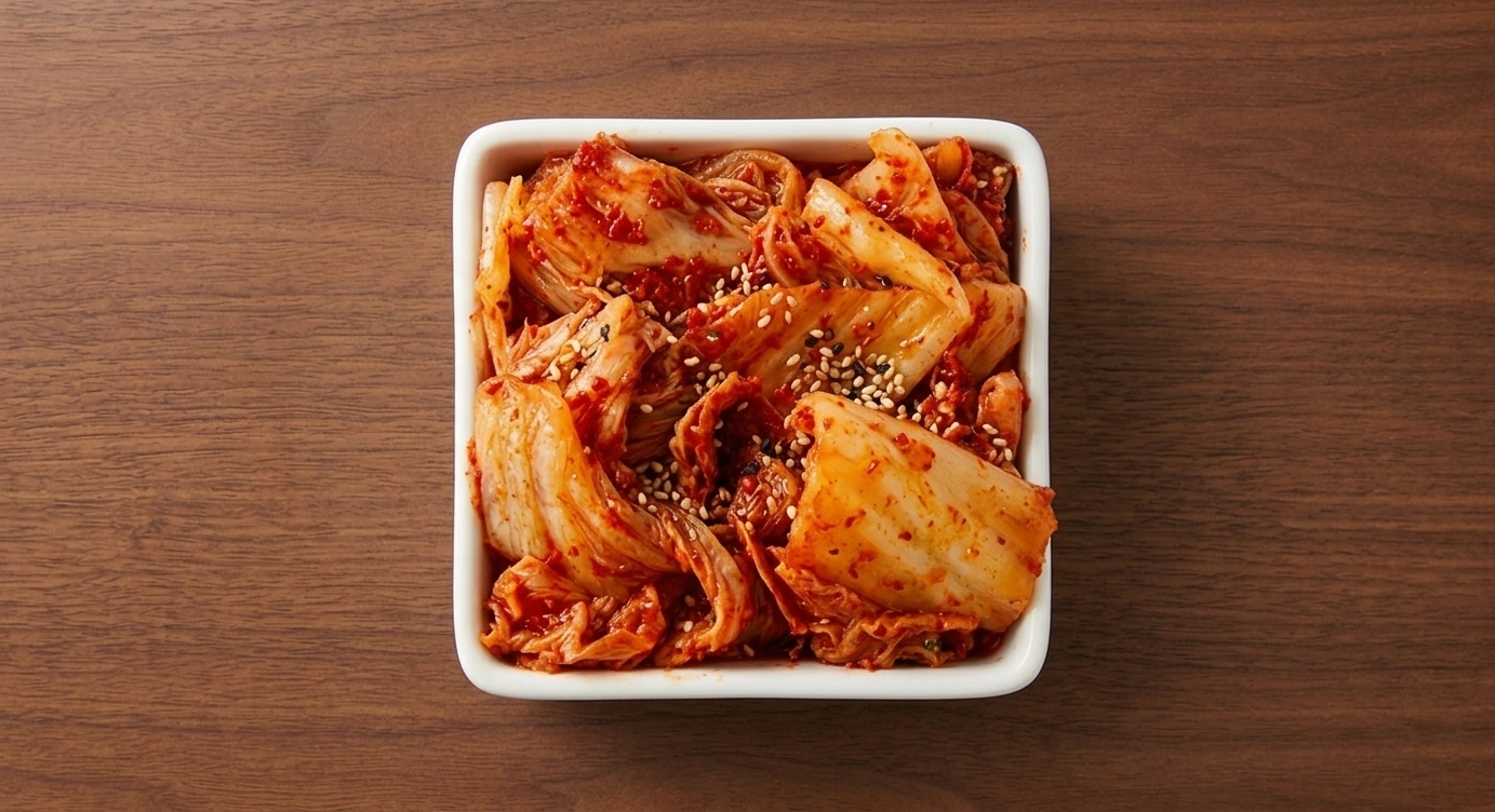 Bonchon kimchi — fermented napa cabbage with Korean red chili and garlic